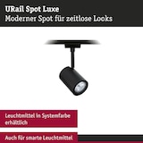 thumbnail of Paulmann URail Schienenspot Luxe   GU10  max. 10W  dimmbar 230V Schwarz matt 95633