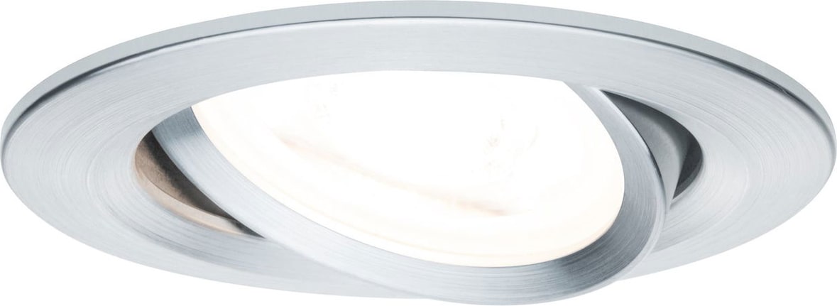 Paulmann Einbauleuchte Nova  schwenkbar  rund 84mm 50° GU10 max. 35W  230V dimmbar  Alu gedreht 93640