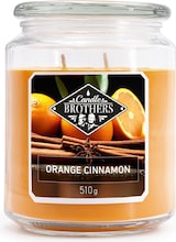 thumbnail of Duftkerze Candle Brothers Orange Cinnamon, Kerze im Glas, 2 Dochte, 510g, 100h Brenndauer, Raumduftkerze, orange