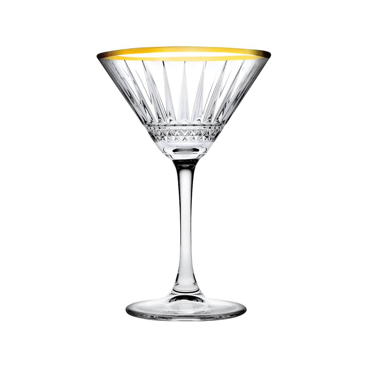 Pasabahce Martiniglas mit goldenem Rand Elysia 22 cl 4 Stück