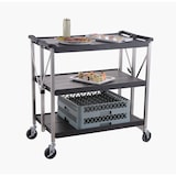 thumbnail of METRO PROFESSIONAL Carro plegable GFT2003, PP/acero inoxidable, 51 x 93 x 93 cm, negro/plateado