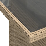 thumbnail of vidaXL 7-teiliges Gartensofa-Set mit Kissen in Beige aus Poly-Rattan