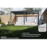 thumbnail of Weide Classic | Pergola Aluminium freistehend | 3 x 5,3 M | Lamellendach anthrazit