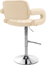 thumbnail of CHEFGASTRO Barhocker CAPE TOWN Chrom HxBxT 103x62x55cm Kunstleder Creme Barstuhl