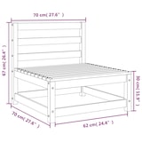 thumbnail of vidaXL Tuinbank zonder armleuningen 2 st 70x70x67 cm grenenhout