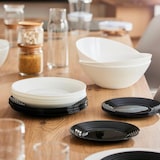 thumbnail of Luminarc Harena Vajilla Negra y Blanca de Vidrio 18 Piezas - 6 Personas