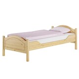 thumbnail of Einzelbett Seniorenbett Gästebett 90x220 Überlänge mit Rollrost Kiefer massiv 60.30-09-220