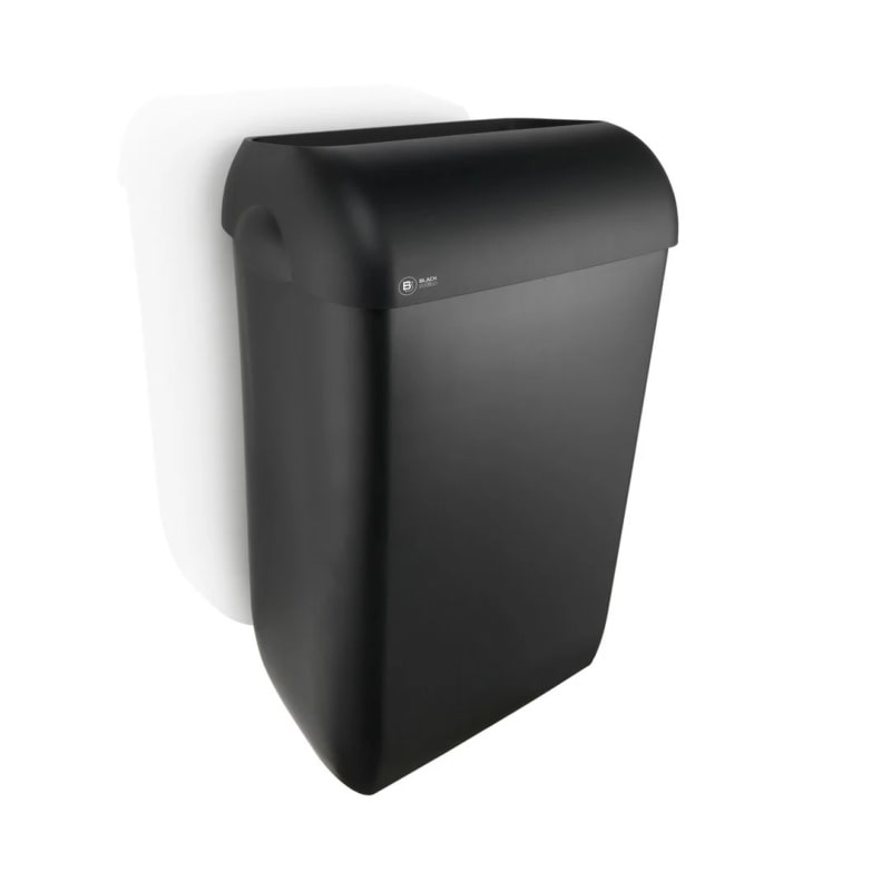 Poubelle murale sans couvercle BlackSatino - 43L NOIR - WEPA Professional