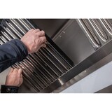 thumbnail of KBS Wandhaube Trapezform 2000x1100x450 mm Flammschutzfilter Typ F1 Edelstahl