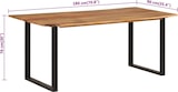 thumbnail of Décoshop26 - Esstisch im Industriedesign 180 x 90 x 76 cm massives Akazienholz und Stahl DEC036621
