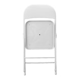 thumbnail of Pack 6 Sillas Blancas Plegables Premium Asiento y Respaldo Acolchado en Polipiel PU (78x45x45 cm)