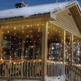 thumbnail of WellHome - Tenda luminosa con 400 luci LED bianco caldo 300x100cm