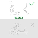 thumbnail of LEITZ Ergo Supporto per Laptop Multi-Angolo Regolabile con 63% di Plastica Riciclata, per Laptop da 13" a 15", Grigio Scuro, 64240089