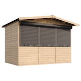 thumbnail of Quiosco de madera M150AZ – 303 x 199 cm – 6 m²
