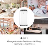 thumbnail of Grandbreeze Eco 12K Klimaanlage 3-in-1 460 m³/h 12.000 BTU/1,35 kW Weiß