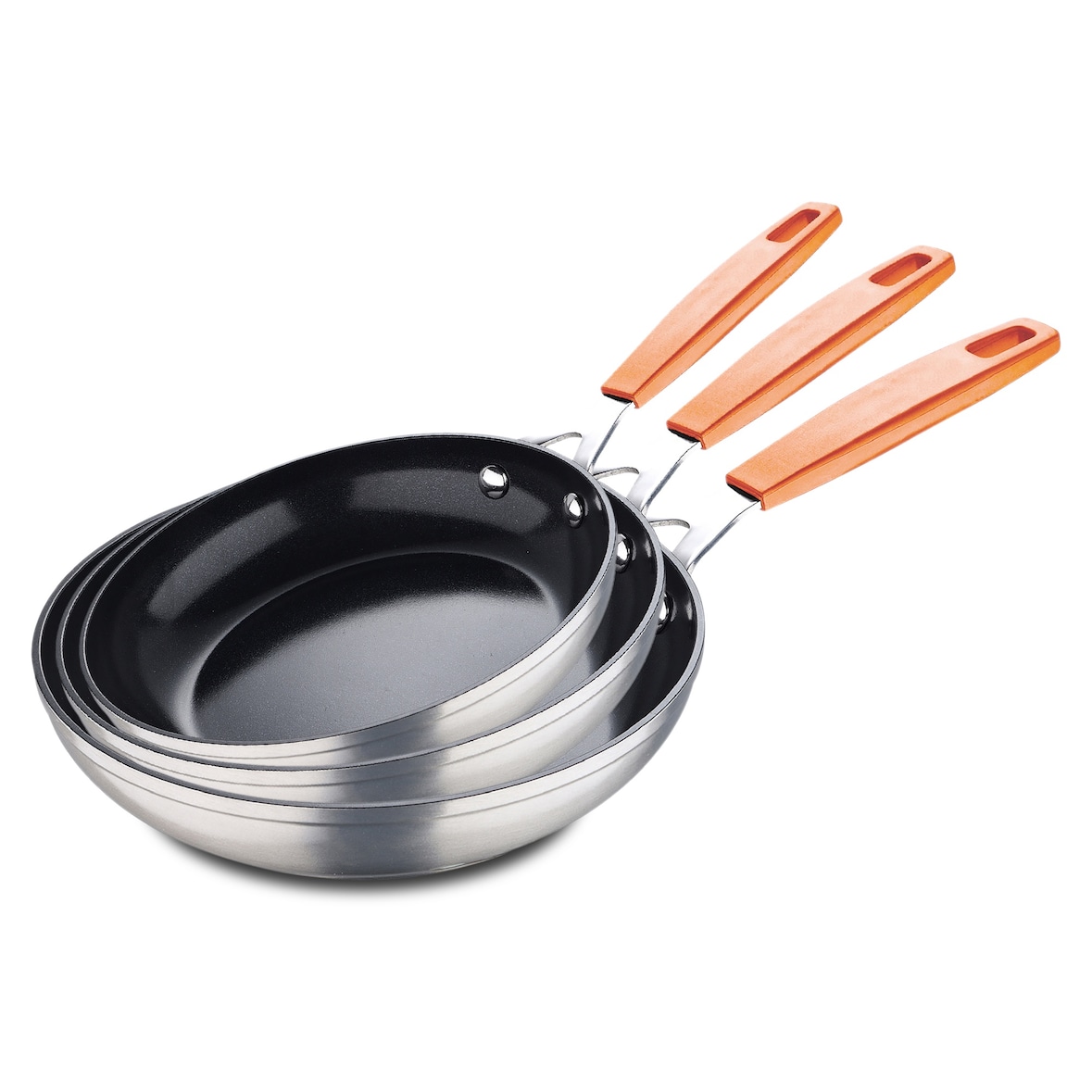San Ignacio - Set mit 3 Bratpfannen (20/24/28), geeignet für Induktion, aus geschmiedetem Aluminium