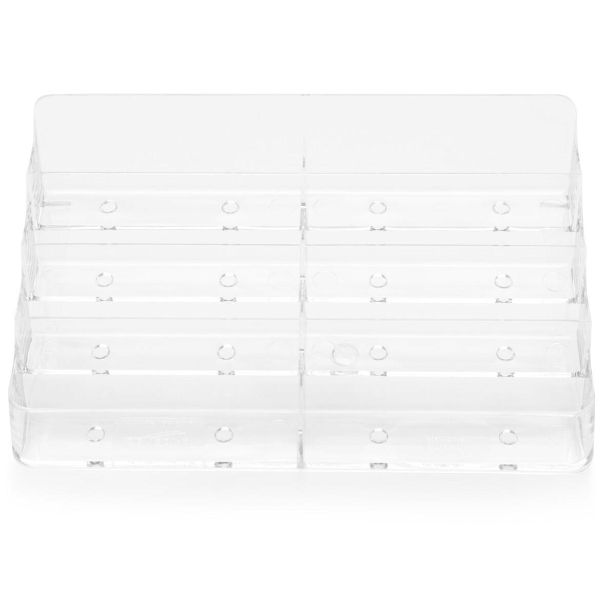 Visitenkartenhalter 4Fächer 8Ablagen glasklar