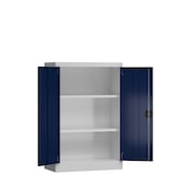 thumbnail of Metallschrank abschließbar Flügeltürenschrank Aktenschrank 120x92x42cm  grau X-530320