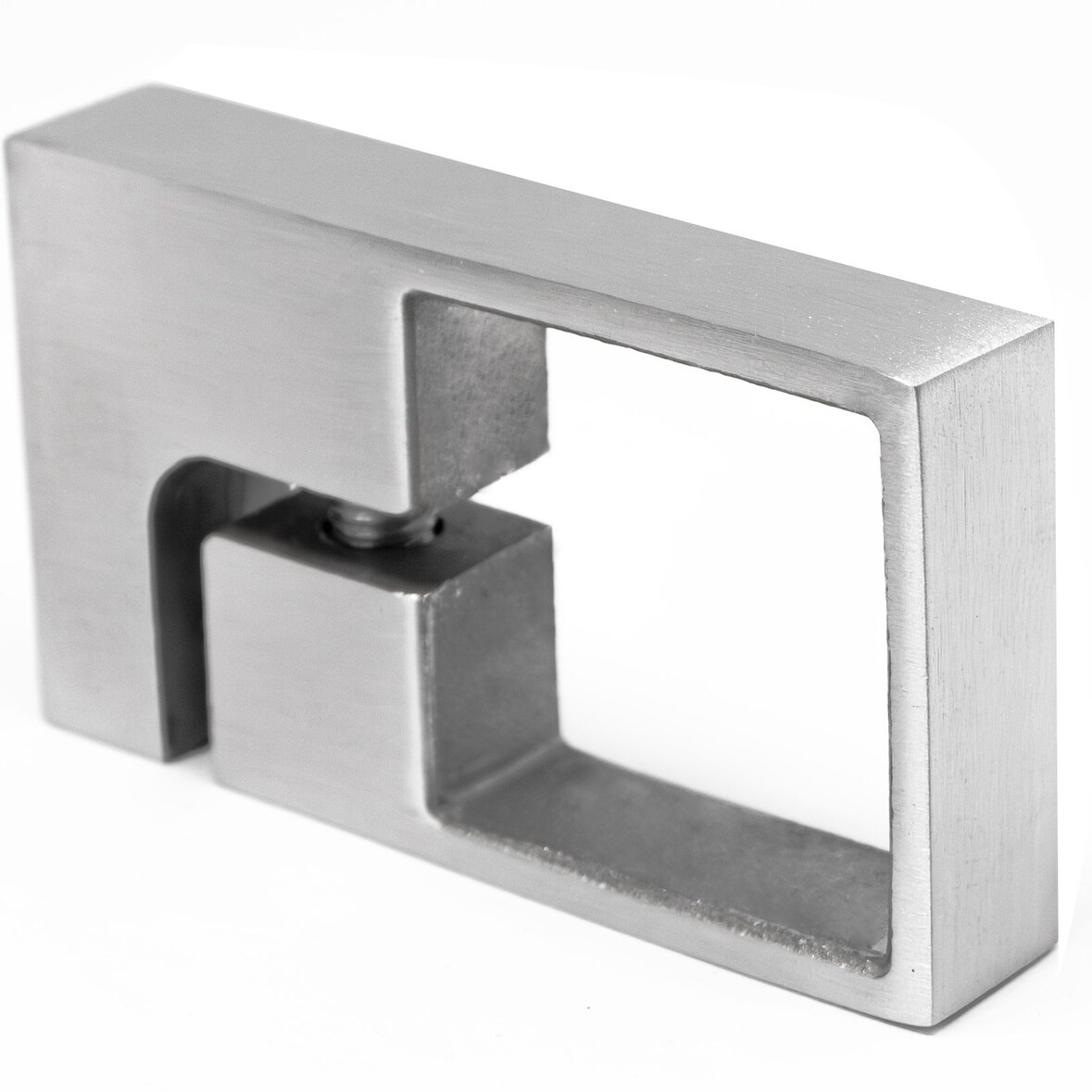 PRIOstahl Klemmstück Wandanker Rohrklemme Ø 40 x 40 x 2 mm für Vierkantrohre aus Edelstahl V2A