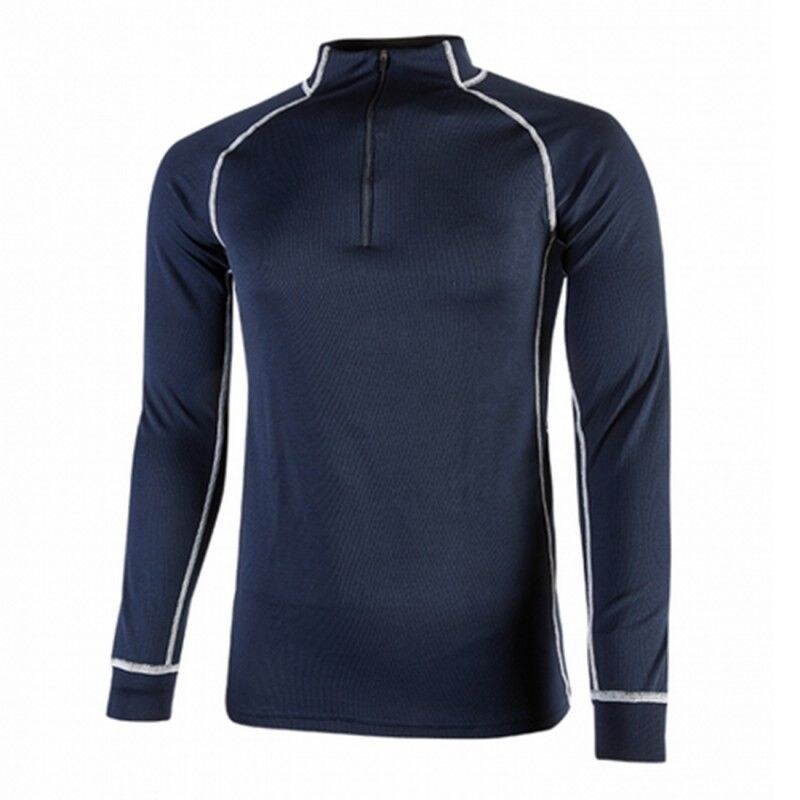 U-Power - Maillot de corps bleu foncé semi-zippé MAKALU Bleu Foncé Taille 4XL