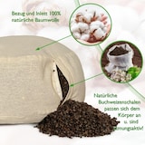 thumbnail of Yogakissen Bodenkissen rund H 14xø31 cm mit Buchweizenschalen Meditationskissen Sportkissen : lila - orchidee