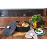 thumbnail of METRO PROFESSIONAL casseruola ovale / cocotte, ghisa / acciaio inox, 27,9 x 44 x 18,7 cm, smaltata, con coperchio, 8 L, nero