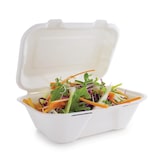 thumbnail of Vegware composteerbare bagasse voedseldozen met scharnierdeksel 22,8cm