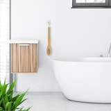 thumbnail of Relaxdays Rückenbürste, doppelseitige Duschbürste, langer Stiel, 44 cm, mit Anti-Rutsch-Pads, zum Duschen, natur/weiß