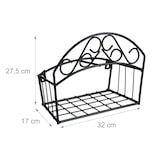 thumbnail of Relaxdays Schlauchhalter Wand, für 30 m 5/8'' Schlauch, Gartenschlauchhalterung, Metall Wasserschlauchhalter, schwarz