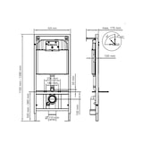 thumbnail of Pack wc ok Suspendido Blanco Brillo Rimless + Cisterna Empotrada + Pulsador | Blanco