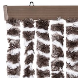 thumbnail of vidaXL Fliegenvorhang Braun und Weiß 56x200 cm Chenille