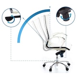 thumbnail of Sedia da ufficio / poltrona presidenziale PARMA 20 pelle crema - bianco cromo hjh OFFICE