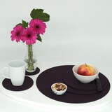 thumbnail of BIASTO - Premium Filz Untersetzer - rund 15cm - Farbe: pflaume (HF027). Design Glas-Untersetzer für Getränke, Tisch, Bar, Tasse, Vase