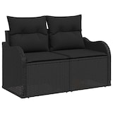 thumbnail of vidaXL Garten-Sofa-Set mit Speicher 8 pcs Schwarz Poly Rattan