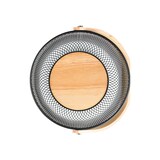 thumbnail of Metalen mand ijzer zwart met poedercoating Buffetmand hoekig met houten handvat