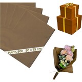 thumbnail of Carta velina marrone cioccolato 50x75cm – Confezione da 500 fogli per confezioni, eventi, fioristi e fai-da-te