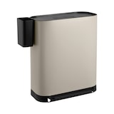 thumbnail of SVITA MLT2X30 Prullenbak pedaalemmer afvalbak 60l 2 compartimenten vrijstaand met deksel inclusief binnenemmer taupe