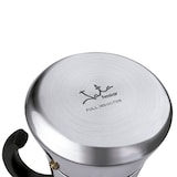 thumbnail of Cafetera italiana de acero inoxidable JATA CAX106 de 6 tazas. Apta para todas las cocinas, incluida inducción. Asa maciza