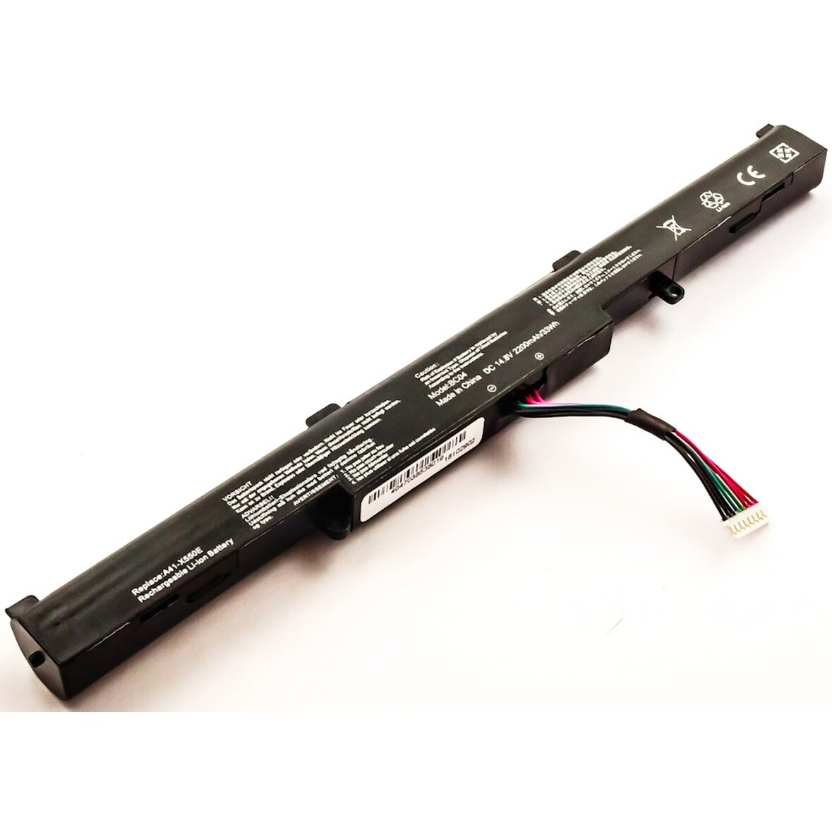 Akku für Asus F751MA-TY201H Li-Ion 14,8 Volt 2200 mAh schwarz