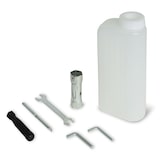 thumbnail of EBERTH grondboor met 3 PK benzinemotor, krachtige grondboor met 52 cc motor, 1,2 L tank, traploze toerentalregeling, incl. 3 boren