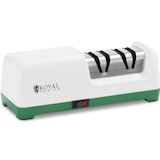 thumbnail of Royal Catering Elektrischer Diamant-Messerschärfer - 2 Stufen - 20° - Weiß -