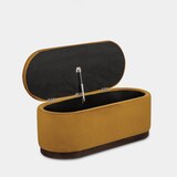 thumbnail of KLAST Banco con almacenaje tapizado en terciopelo mostaza Isola