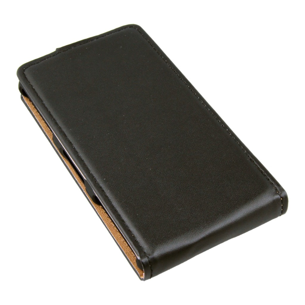 Flip Case für Sony Xperia Z3 Compact schwarz ultra slim
