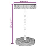 thumbnail of vidaXL 3-tlg. Gartenbar-Set Grau Poly Rattan & Massivholz Akazie
