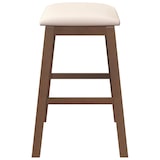 thumbnail of chaises de bar avec coussins 2 pcs marron bois massif d'hévéa Modèle Apex Cuisine