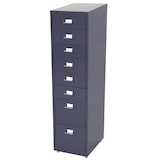 thumbnail of Rollcontainer Boston T851, Schubladenschrank Stahlschrank, 110x28x41cm 8 Schubladen ~ dunkelgrau