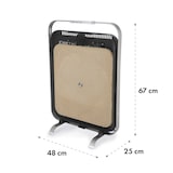 thumbnail of HeatPal Marble Blackline Infrarot-Heizung 1300W Wärmespeicher Marmor Schwarz / Silber-Metallic