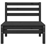 thumbnail of Conjunto de muebles de jardín 3 piezas madera maciza pino negro