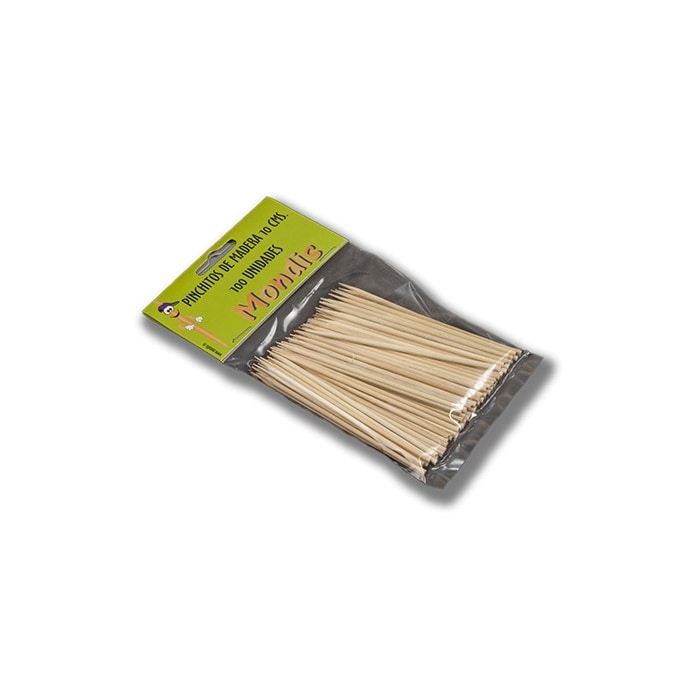 Palillo para pincho de madera de 10 cms de bambú. Modelo: PRP924