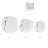 thumbnail of SÄNGER Porzellan Geschirrset Bilgola Black Lines 36 teilig für 6 Personen